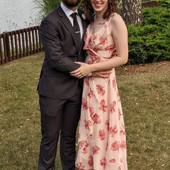 Hutch Pink Terracotta Tossed Tulips Dress XS - Picture 7 of 7